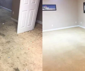 before and after deep carpet clean